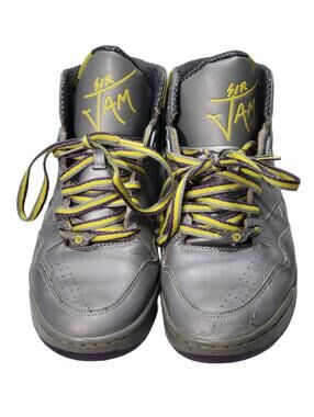 Vintage Reebok Sir Jam High Top Gray Yellow Purple Mens/Boys Shoes Size 8